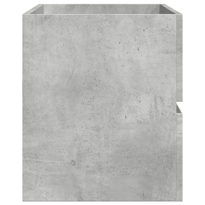 Dulap de chiuvetă, gri beton, 100x38,5x45 cm, PAL