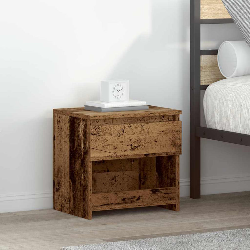Noptiere 2 buc. Lemn vechi 40x30x39 cm Lemn prelucrat