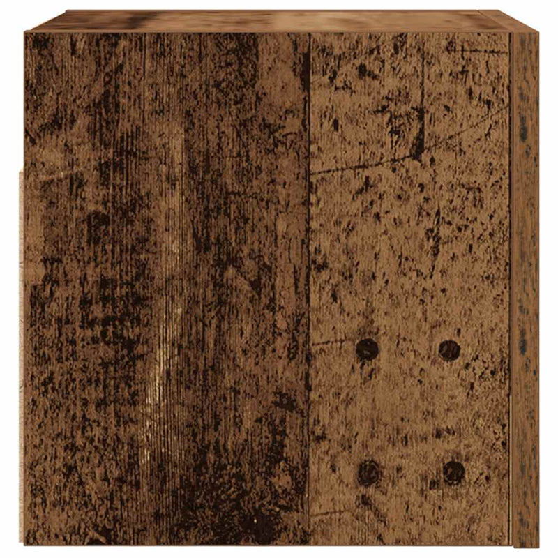 Dulapuri TV de perete, 2 buc., lemn vechi, 30,5x30x30 cm