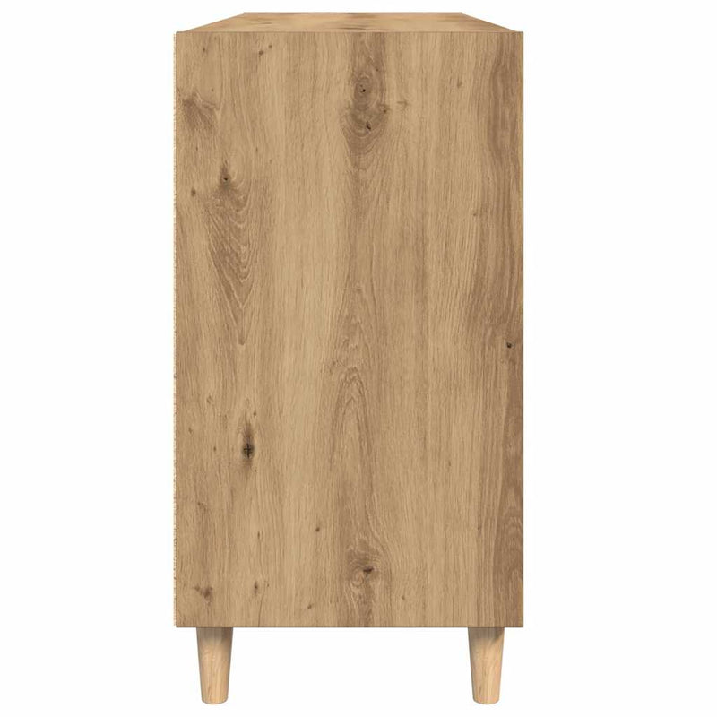 Servantă, stejar artizanal, 103,5x35x70 cm, lemn prelucrat