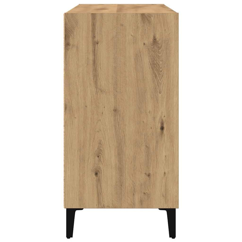 Servantă, stejar artizanal, 103,5x35x70 cm, lemn prelucrat