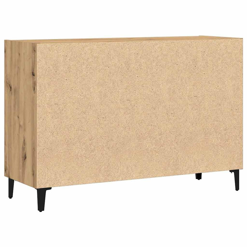 Servantă, stejar artizanal, 103,5x35x70 cm, lemn prelucrat