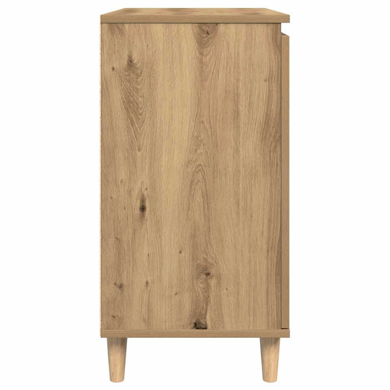 Bufetă Stejar artizanal 60x35x70 cm Lemn prelucrat