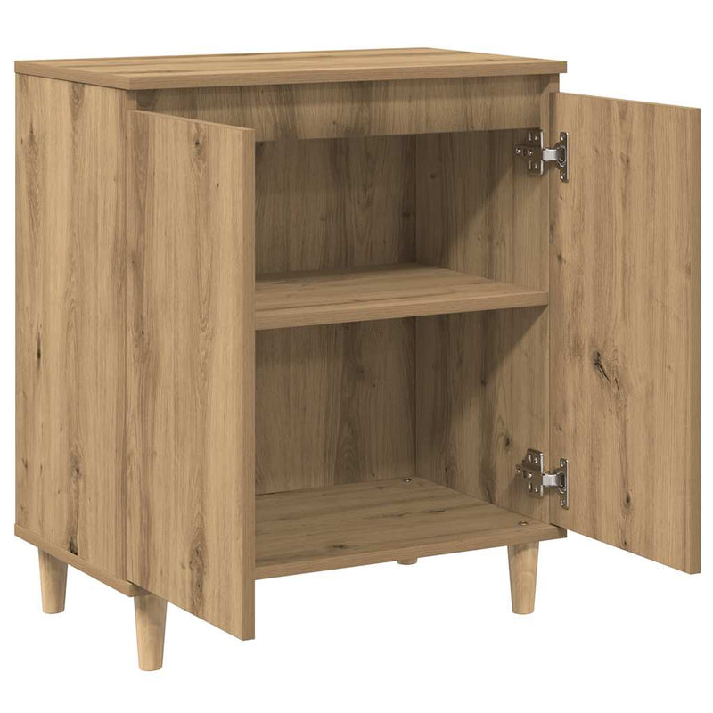 Bufetă Stejar artizanal 60x35x70 cm Lemn prelucrat