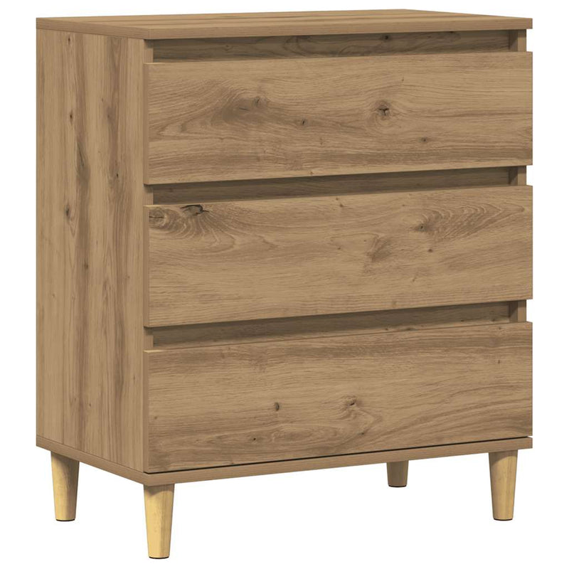 Bufetă Stejar artizanal 60x35x70 cm Lemn prelucrat