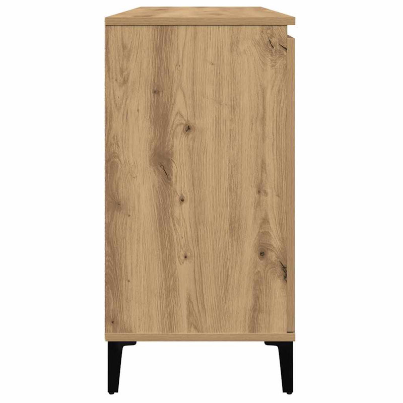 Servantă, stejar artizanal, 102x35x70 cm, lemn prelucrat
