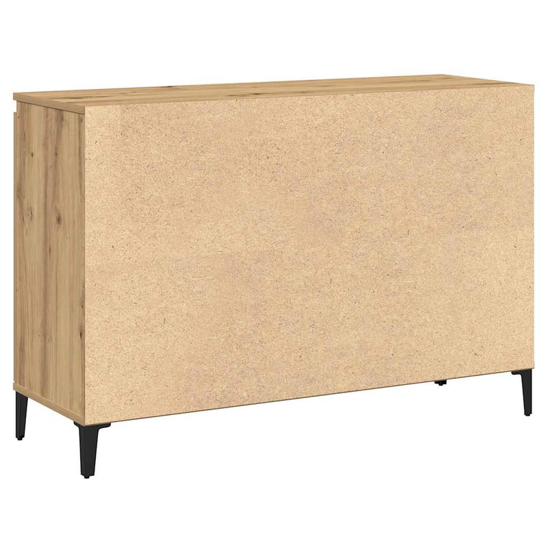 Servantă, stejar artizanal, 102x35x70 cm, lemn prelucrat