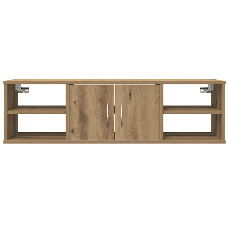 Dulap de perete, stejar artizanal, 101x30x29 cm, lemn prelucrat