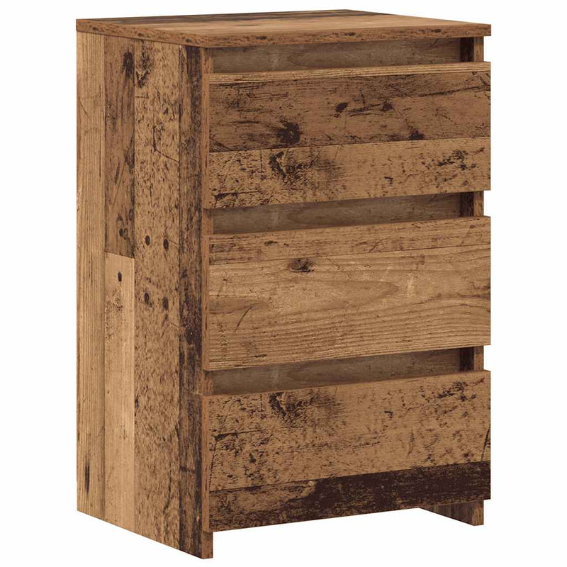 Noptiere, 2 buc., lemn vechi, 40x35x62,5 cm, lemn prelucrat