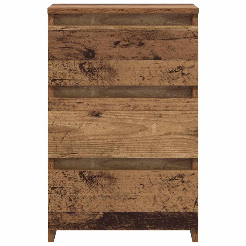 Noptiere, 2 buc., lemn vechi, 40x35x62,5 cm, lemn prelucrat