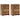 Noptiere, 2 buc., lemn vechi, 40x35x62,5 cm, lemn prelucrat