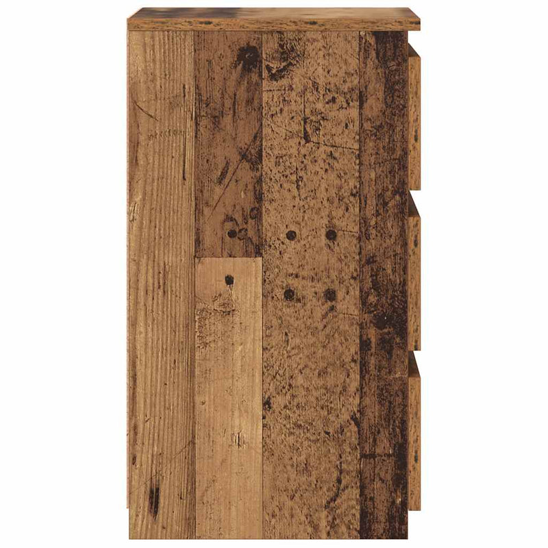 Noptiere, 2 buc., lemn vechi, 40x35x62,5 cm, lemn prelucrat