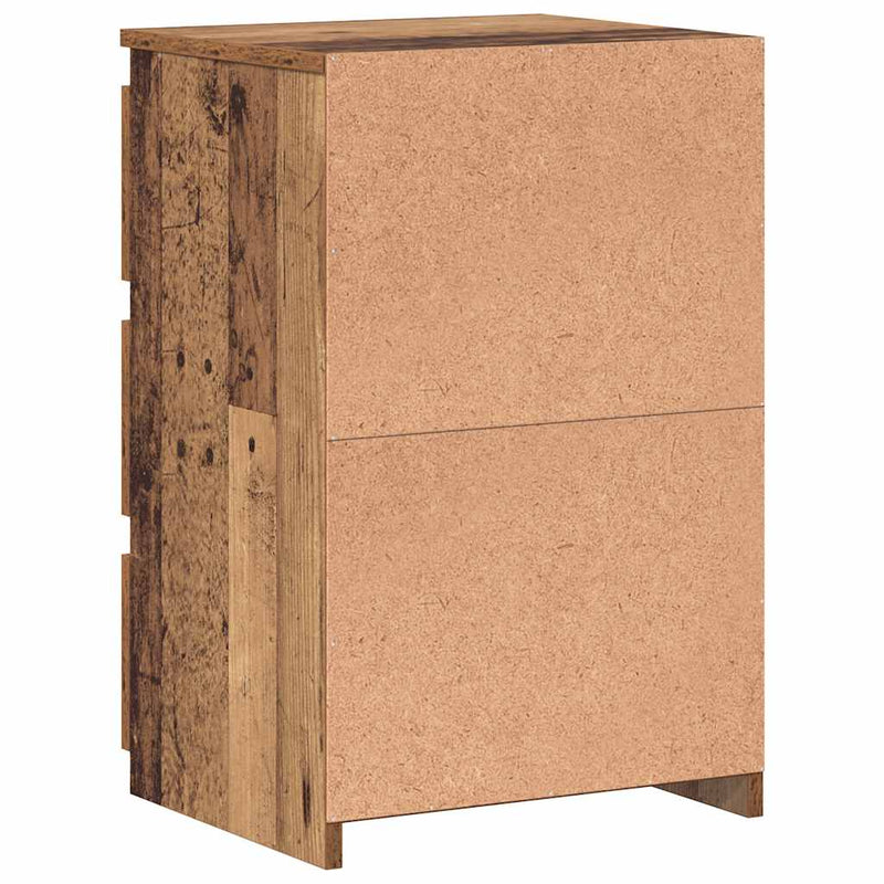 Noptiere, 2 buc., lemn vechi, 40x35x62,5 cm, lemn prelucrat