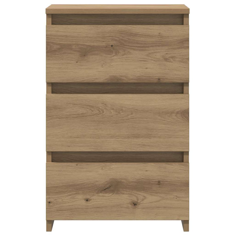 Noptiere, 2 buc., stejar artizanal 40x35x62,5 cm lemn prelucrat