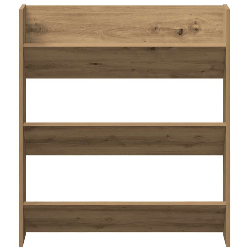 Pantofar perete, stejar artizanal, 80x18x90 cm, lemn prelucrat