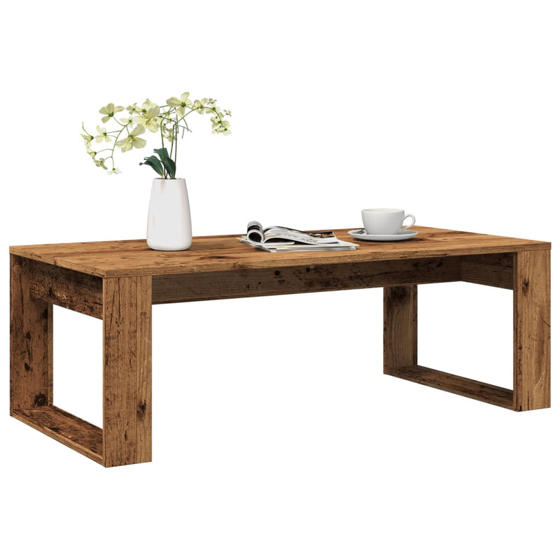 Măsuță de cafea, lemn vechi, 102x50x35 cm, lemn prelucrat