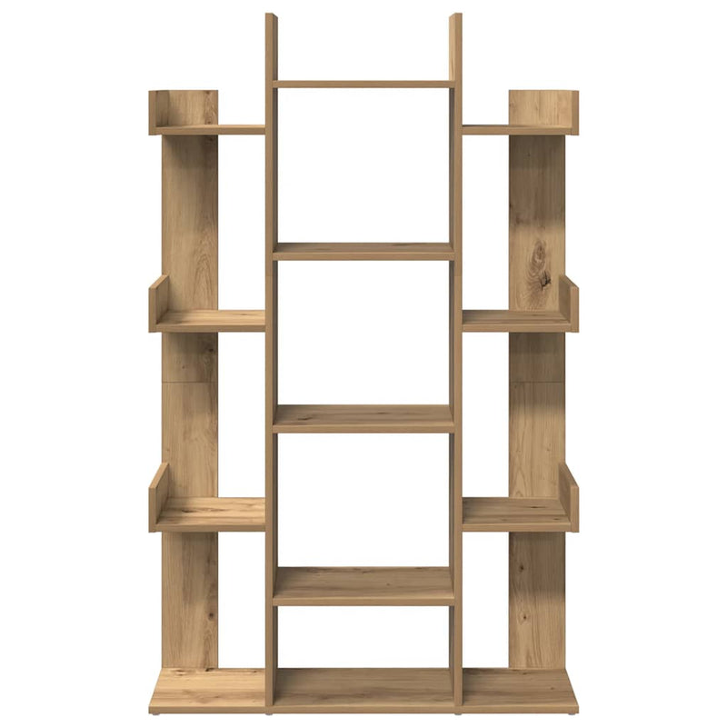 Bibliotecă, Stejar artizanal, 86x25,5x140 cm, lemn prelucrat