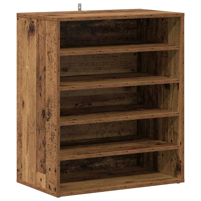 Dulap pentru pantofi 60 x 35 x 70 cm Lemn vechi 20 kg pe raft