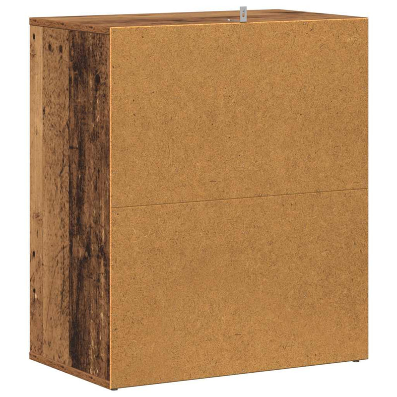 Dulap pentru pantofi 60 x 35 x 70 cm Lemn vechi 20 kg pe raft