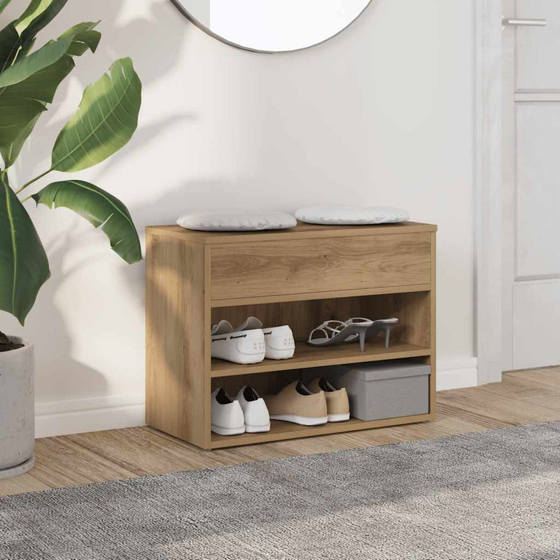 Banchetă pantofar stejar artizanal 60x30x45 cm, lemn prelucrat