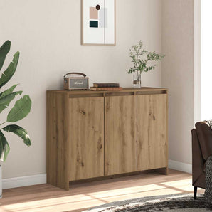 Dulap, stejar artizanal, 102x33x75 cm, lemn prelucrat