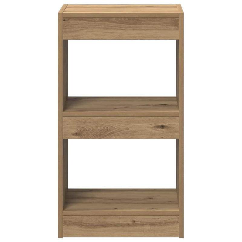 Bibliotecă/Separator de cameră stejar artizanal 40x30x72 cm