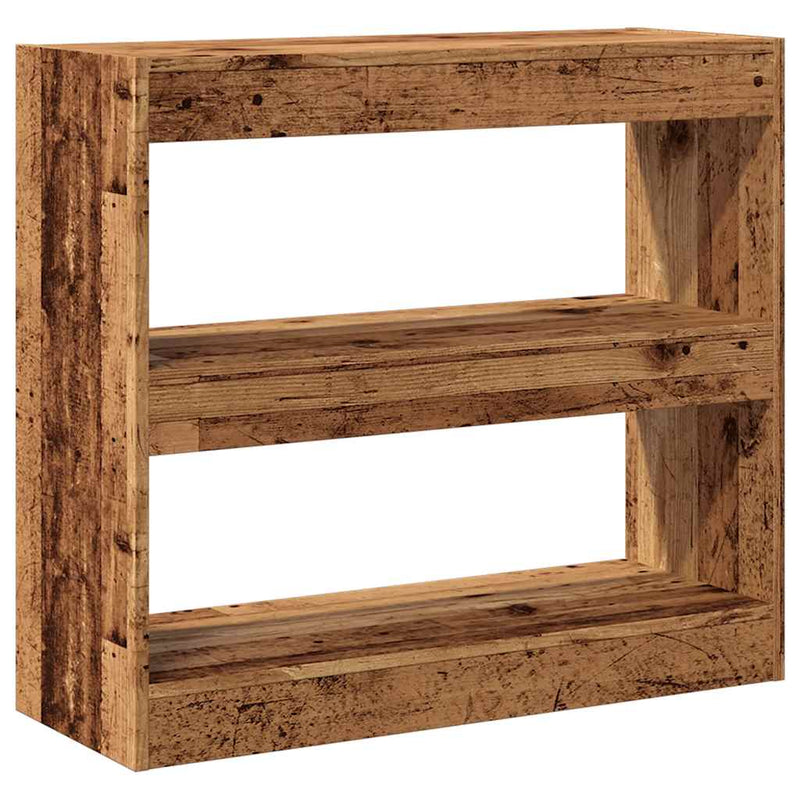 Dulap cu cărți/Separator de cameră Lemn vechi 80x30x72 cm