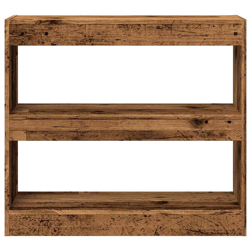 Dulap cu cărți/Separator de cameră Lemn vechi 80x30x72 cm