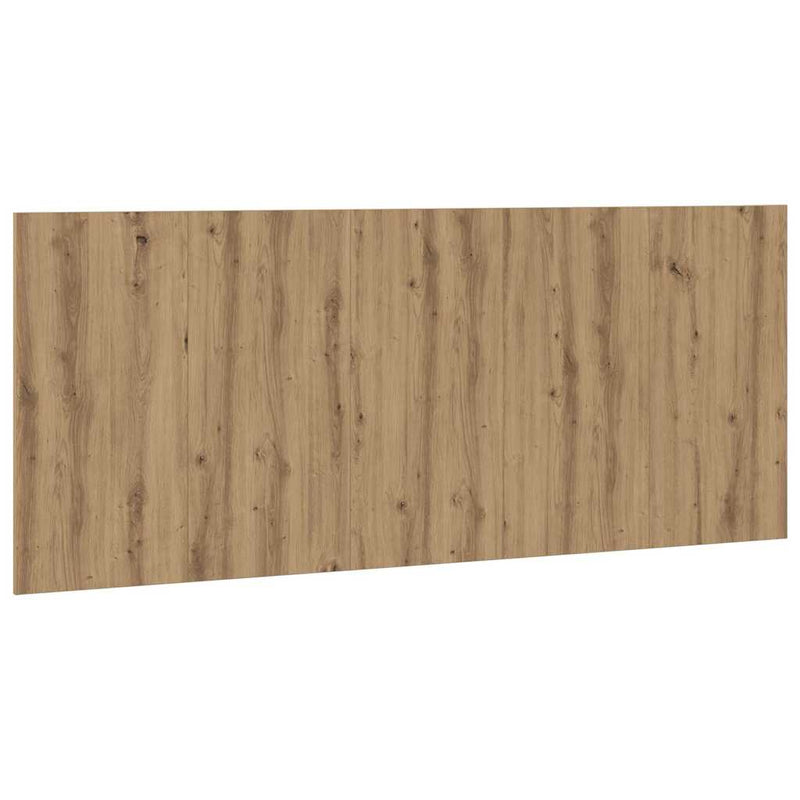 Tăblie de pat cu LED, stejar artizanal, 200x1,5x80 cm, lemn