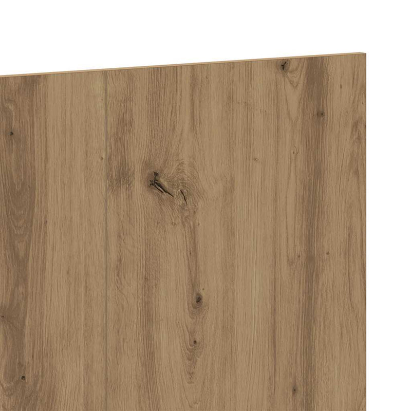 Tăblie de pat cu LED, stejar artizanal, 200x1,5x80 cm, lemn