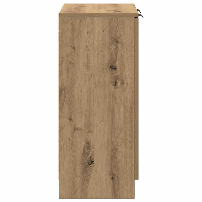 Dulap, stejar artizanal, 60x30x70 cm, lemn prelucrat