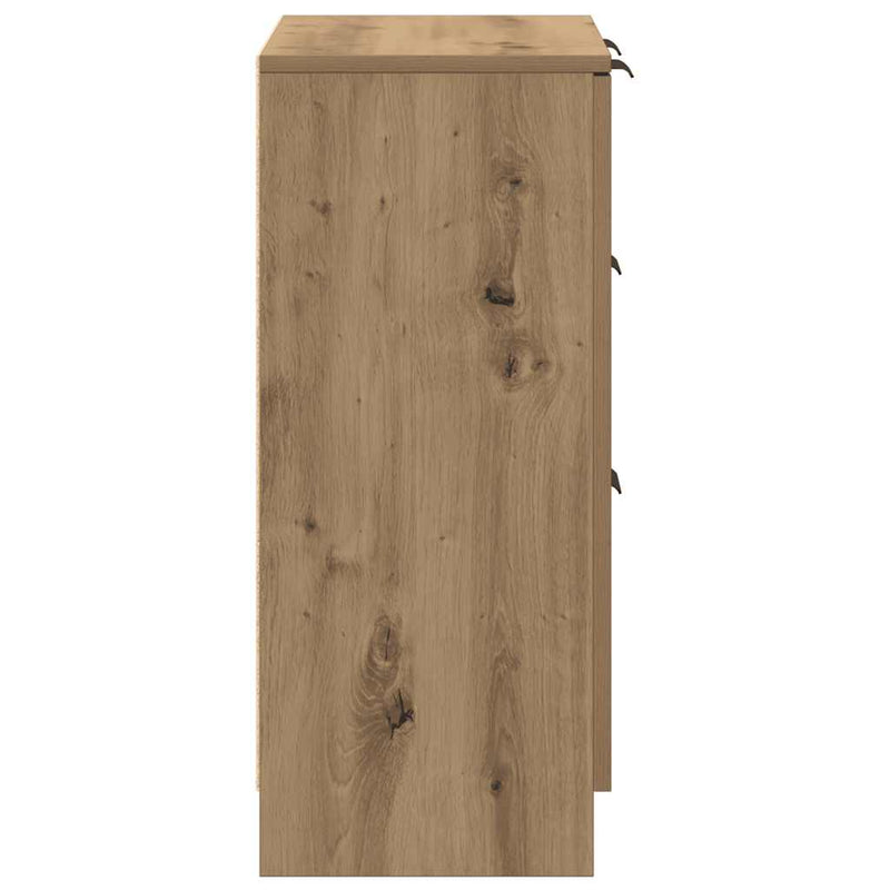 Dulap, stejar artizanal, 60x30x70 cm, lemn prelucrat