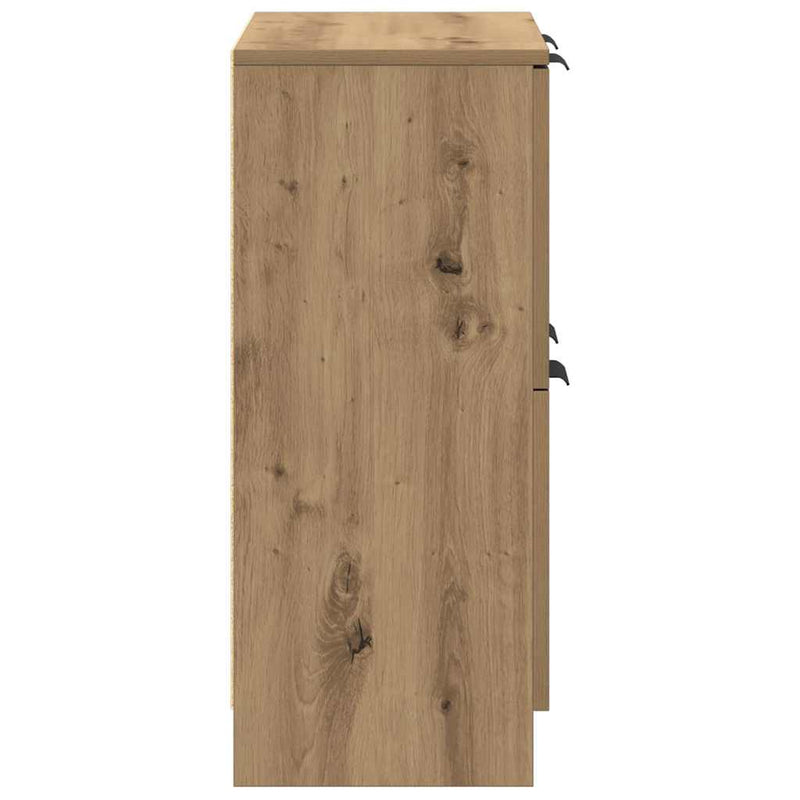 Dulap, stejar artizanal, 60x30x70 cm, lemn prelucrat