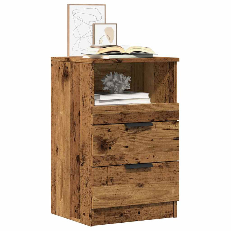 Bedside Cabinet Lemn vechi Medium Engineered wood