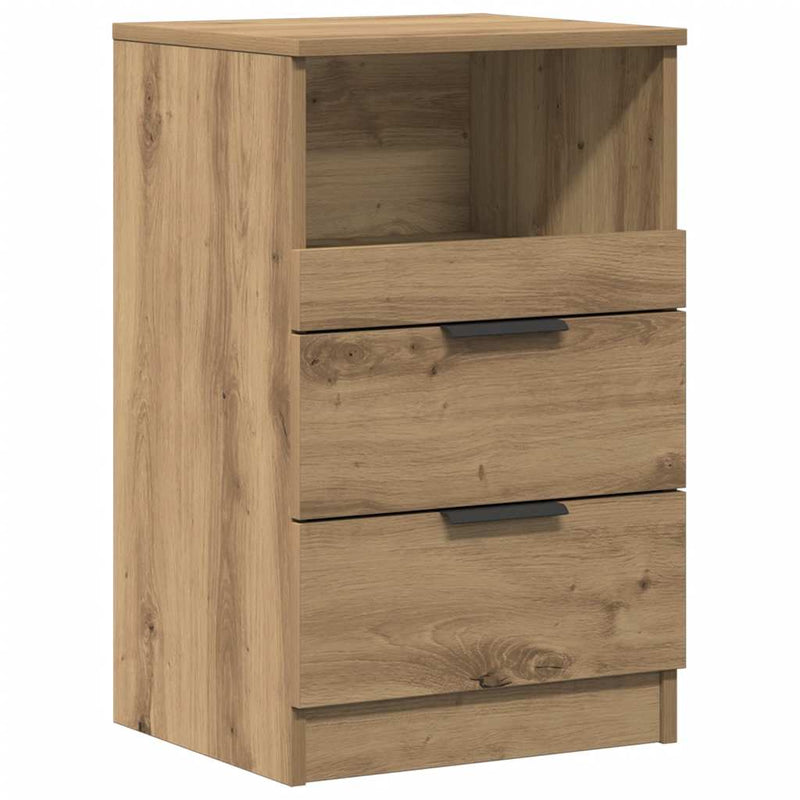 Bedside Cabinet Stejar Artizanal Medium Engineered Wood