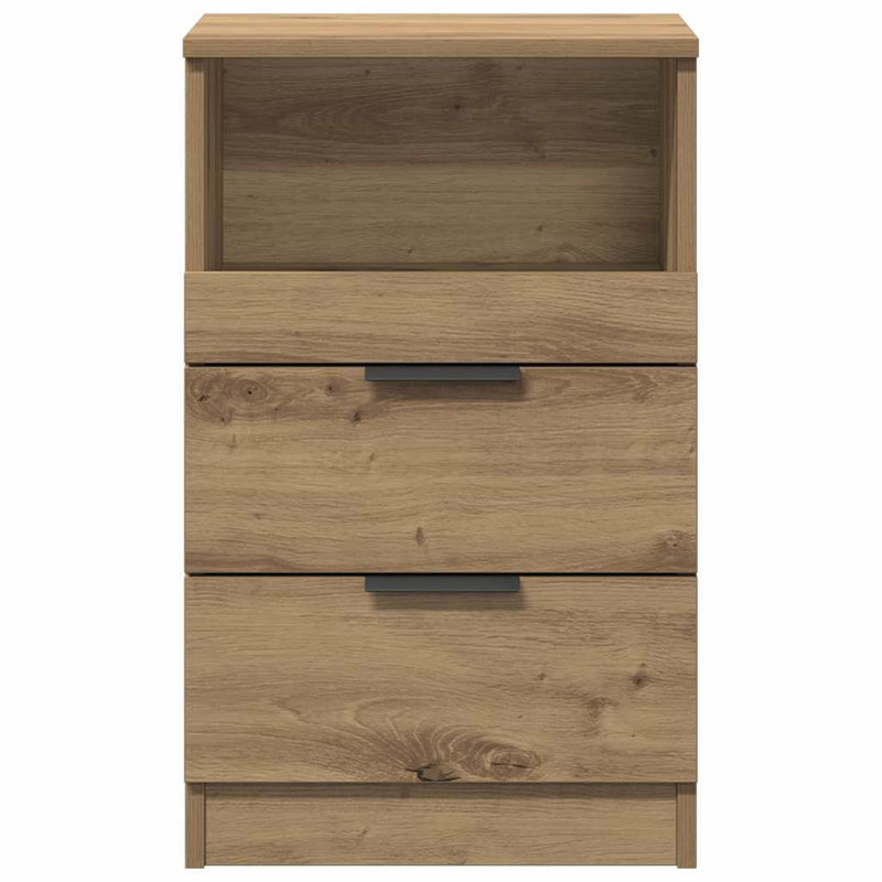 Bedside Cabinet Stejar Artizanal Medium Engineered Wood