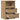 Bedside Cabinet 2 buc. Stejar Artizanal Medium Engineered Wood