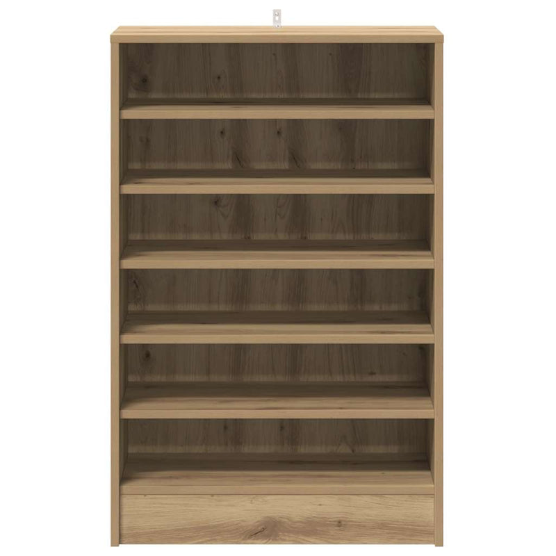 Bedside Cabinet 2 buc. Stejar Artizanal Medium Engineered Wood