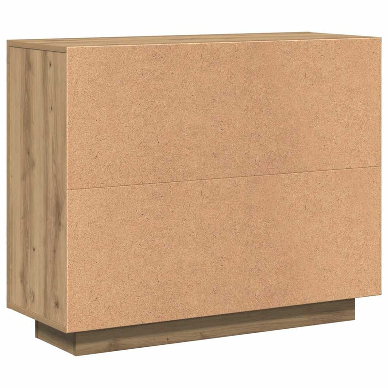 Dulap, Stejar artizanal, 92x35x75 cm, lemn compozit