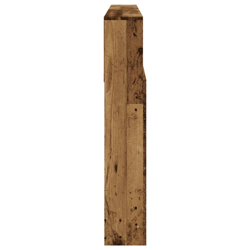 Tăblie pat cu dulap, lemn vechi 180x19x103,5 cm lemn prelucrat