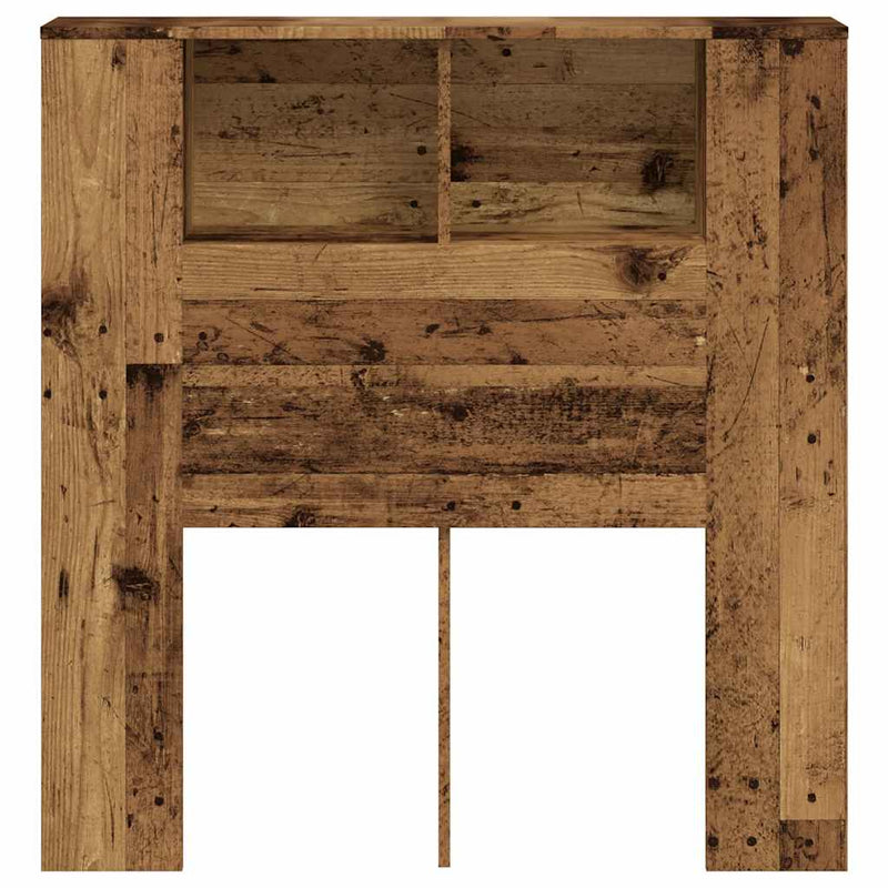 Tăblie pat cu dulap, lemn vechi 100x18,5x102,5 cm lemn prelucrat