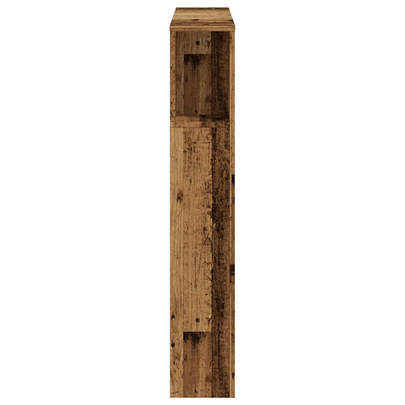 Tăblie pat cu dulap, lemn vechi 100x18,5x102,5 cm lemn prelucrat