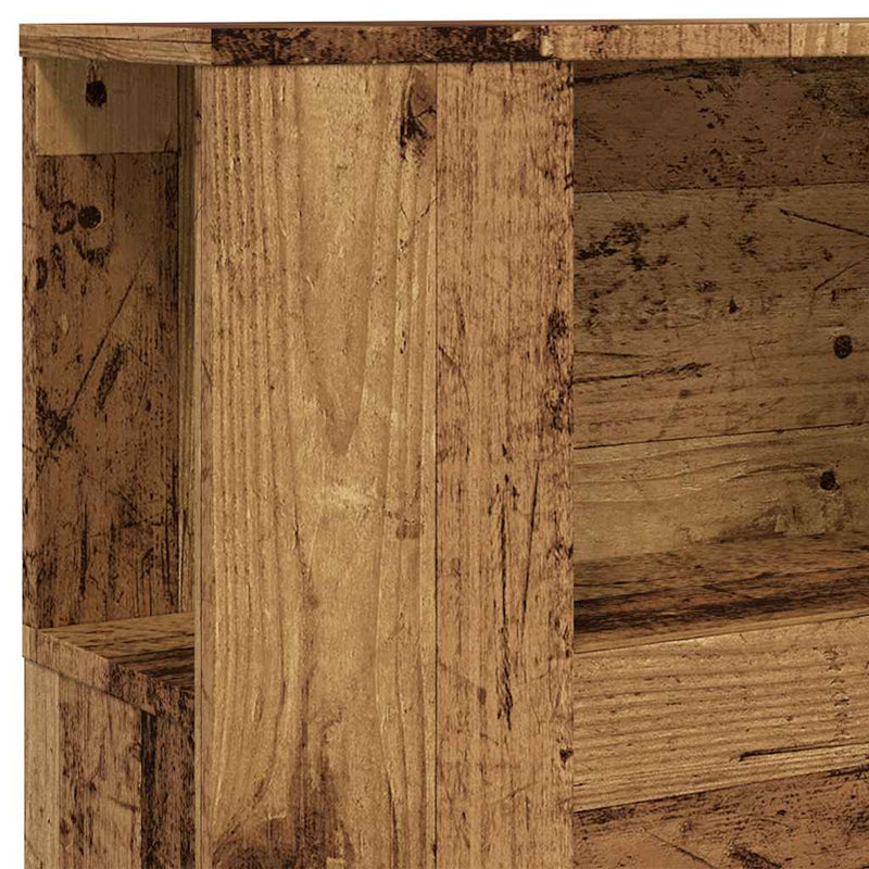 Tăblie pat cu dulap, lemn vechi 100x18,5x102,5 cm lemn prelucrat