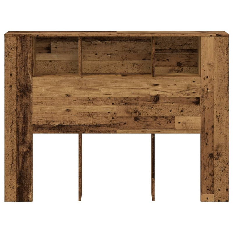 Tăblie pat cu dulap lemn vechi 140x18,5x102,5 cm lemn prelucrat