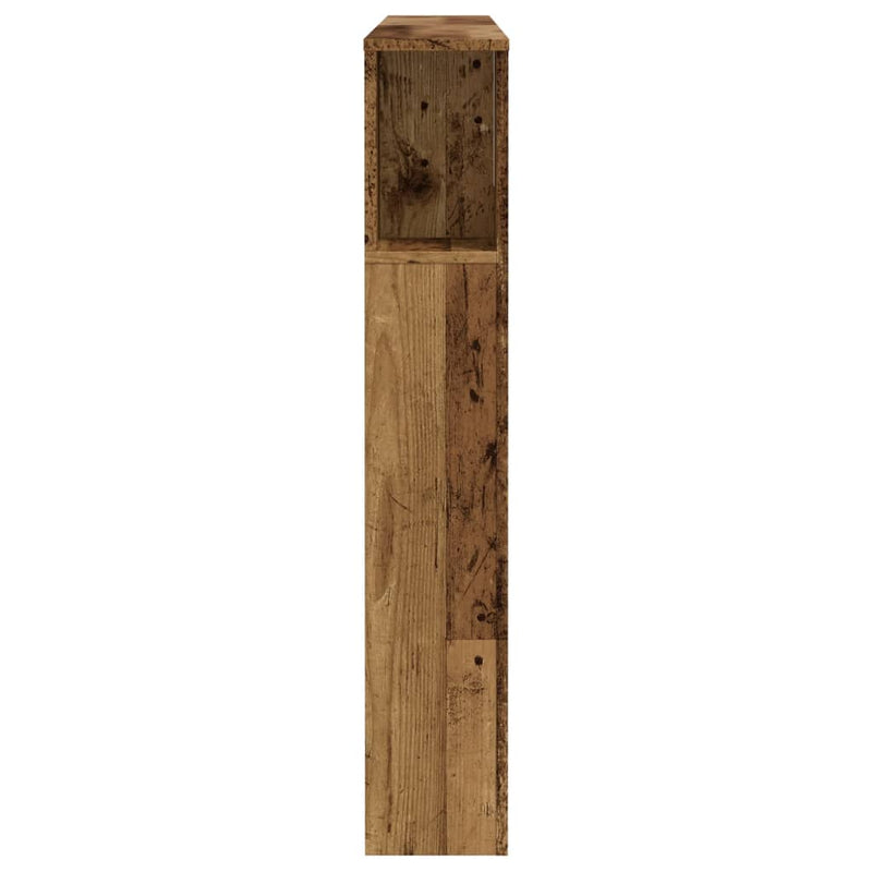 Tăblie pat cu dulap lemn vechi 140x18,5x102,5 cm lemn prelucrat