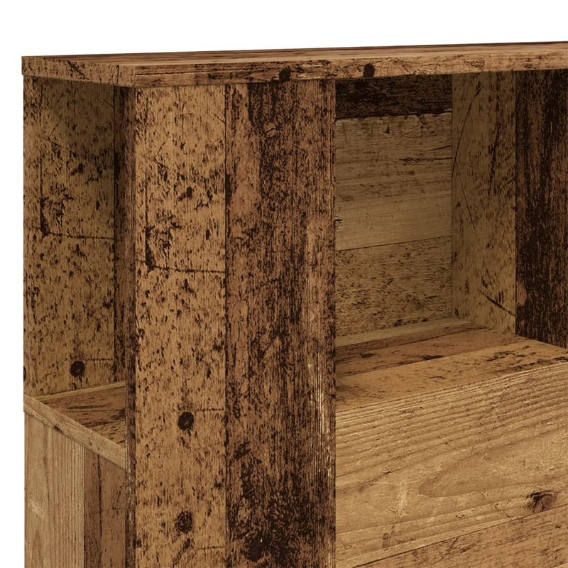 Tăblie pat cu dulap lemn vechi 140x18,5x102,5 cm lemn prelucrat
