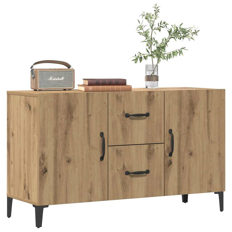 Dulap, stejar artizanal, 100x36x60 cm, lemn prelucrat
