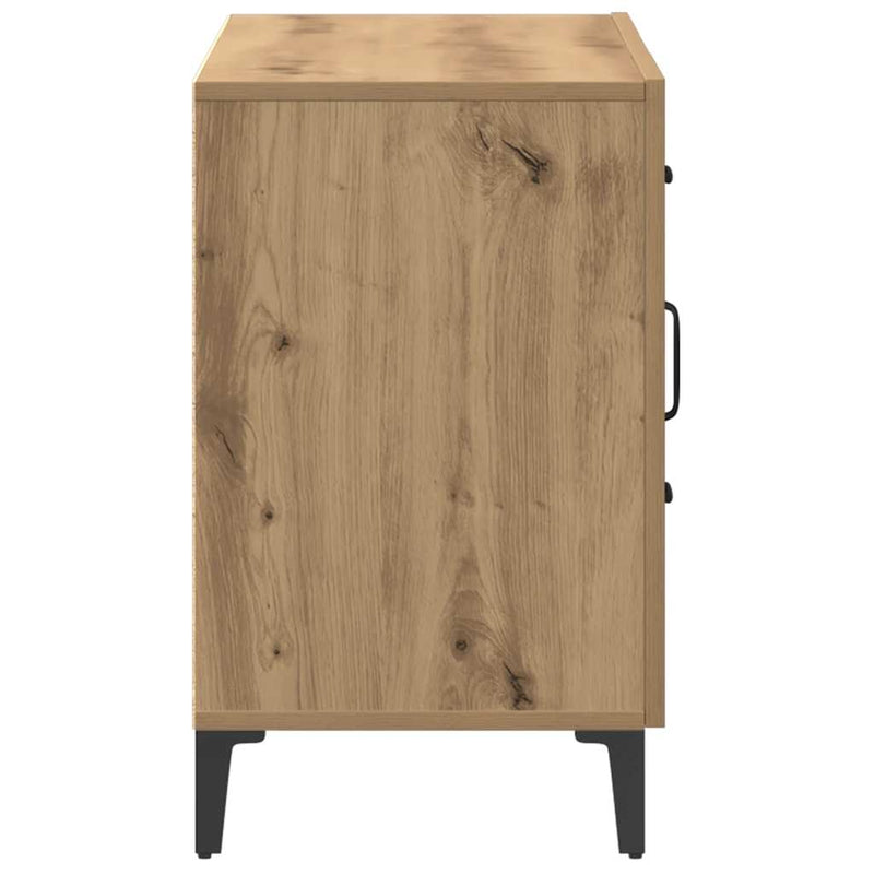 Dulap, stejar artizanal, 100x36x60 cm, lemn prelucrat
