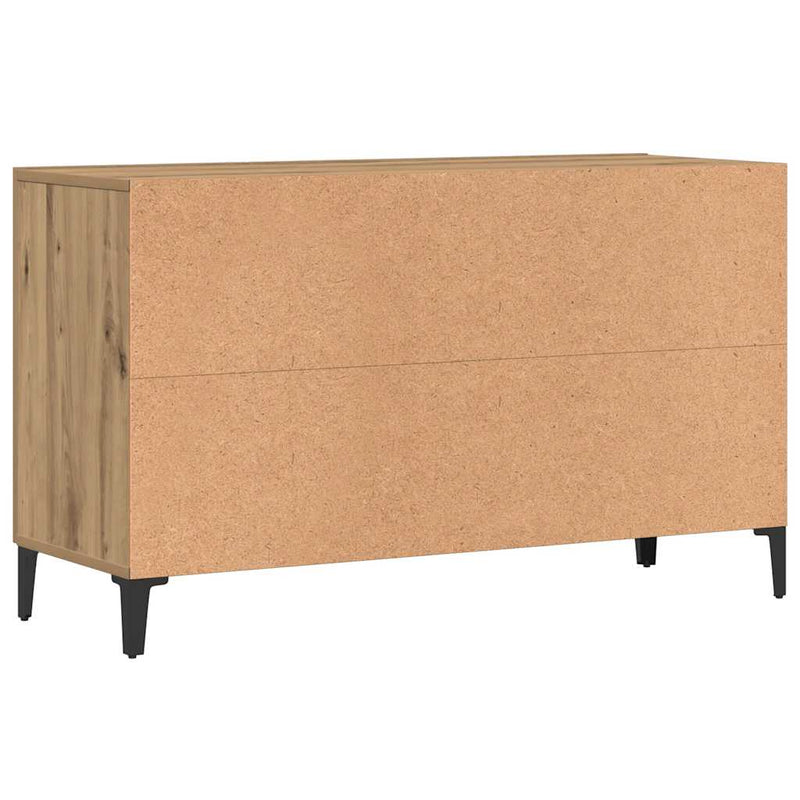Dulap, stejar artizanal, 100x36x60 cm, lemn prelucrat