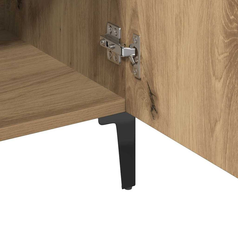 Dulap, stejar artizanal, 100x36x60 cm, lemn prelucrat